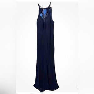 Women's XL Navy‎ Blue Formal Prom Dress Evening Party Wedding Gown
